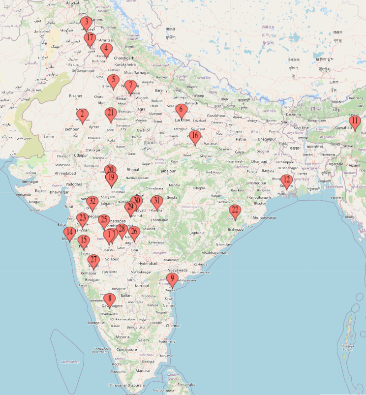 Mapari Education student network across India